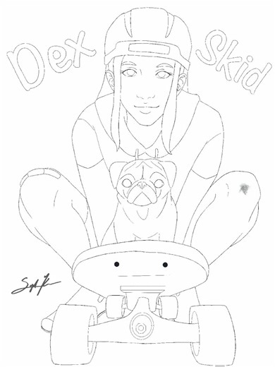 Dibujo de personajes al instante con Drawing Wiff Waffles