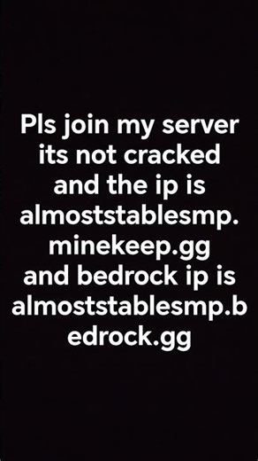 it's like a unstable smp copy java ip is:almoststablesmp.minekeep.gg. bedrock ip in the comments #mc