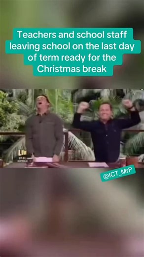 Lee Parkinson MBE (Mr P) on Instagram: "Teachers and school staff leaving school on the last day of term ready for the Christmas break"