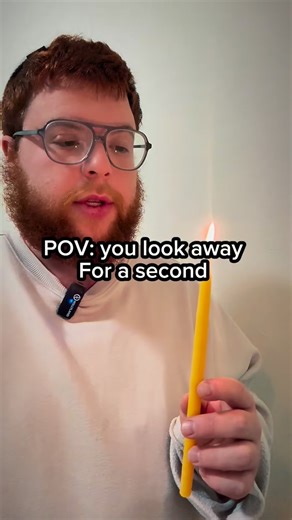 Mendel Richter (Reggie) on Instagram: "All in a second😂 #comedy #jewishcomedy #jewishhumor #jewish #reggie #torahshorts #funny #lol #menorah #Chanukah #Hanukah"