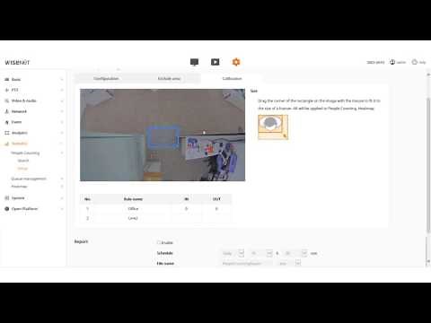 How to Setup Hanwha X series People Counting Feature