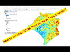 How to calculate NDWI from Sentinel 2 using ArcGIS?