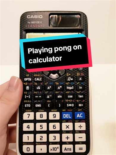 Playing Pong on Casio fx-991DE X Calculator