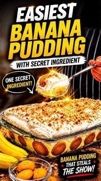 The Easiest Banana Pudding with One Secret Ingredient! Everyone Will Want the Recipe! #BananaPudding