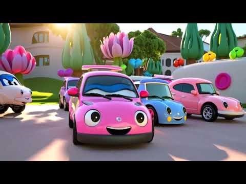 Ten Little Cars | Nursery Rhymes & Kids Songs | Educational Video To Learn Numbers new 1