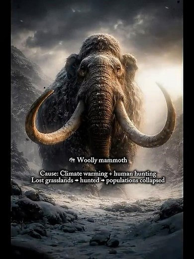 This is how each prehistoric Ice age Animal gone extinct #iceage #extinction #prehistoric