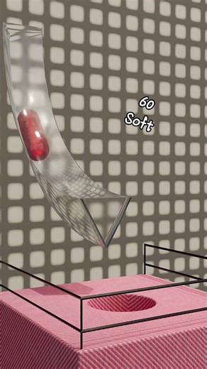 Blender Soft Body Physics Experiment#3dart #3d #blender #shorts #satisfying loops #games