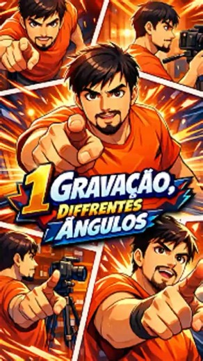 Basta 1 take, para gerar vários ângulos