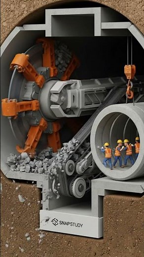 How Do Tunnel Boring Machines Dig Through Mountains? ⛰️⚙️