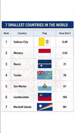 7 Smallest Countries in the World 🌍😱 You Won’t Believe #1! #gk #facts