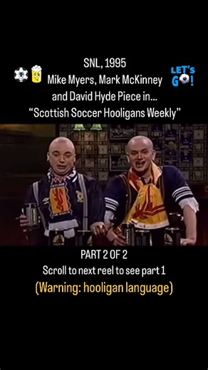 Mark Rickerby on Instagram: "If you found this real first, part one is right next to it. Please watch that first. This skit was pretty off the rails, even for SNL in the 90s. Mike Myers has made quite a career out of his spot-on Scottish accent, especially since (so the story goes) he learned it from listening to a friend’s dad! Hopefully it goes without saying, but I’ll say it anyway. This channel does not support violence of any kind against humans or animals, blah blah blah. #snl #retro #snl1