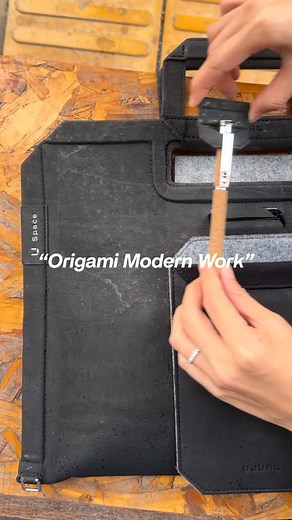 UJUAL on Instagram: "Discover a new bag design concept fold into a workspace for a creative work lifestyle in inspiring cafes 😎"