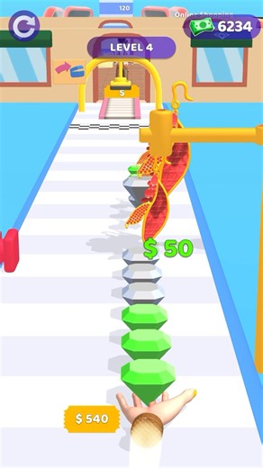 Get Stack Level 4 Gameplay 🟩🏃‍♂️🔥 #shorts