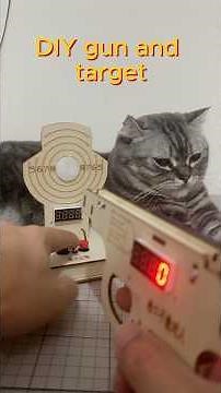 Build a DIY Laser Gun & Digital Target with Me 🎯🔫 #DIYSTEM #WoodenToys #science