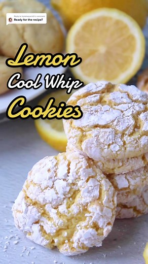 Replying to @bykelseysmith Lemon Cool Whip Cookies Recipe (with only four ingredients!) Ingredients 1 (15.25 ounce) box of lemon cake mix 1 (8-ounce) tub of cool whip, thawed 1 large egg 3/4 cup powdered sugar Directions 1. Preheat the oven to 350ºF (175ºC). Line two baking sheets with parchment paper or a silicone baking mat and set aside. 2. In a large bowl, use a wooden spoon or silicone spatula to combine the box of cake mix, cool whip, and the egg. Stop mixing when there are no visible trac