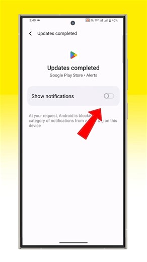 Play Store Me Apdate Complete Notification Ko Kaise On Kare | #shorts #shortvideo #playstore