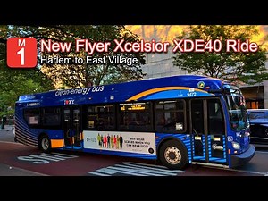 NYCT M1 Bus Ride: 2021 New Flyer XDE40 9563 from Harlem to East Village (via 5th Avenue)