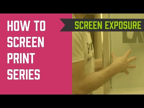 How to Screen Print Series - Screen Exposure