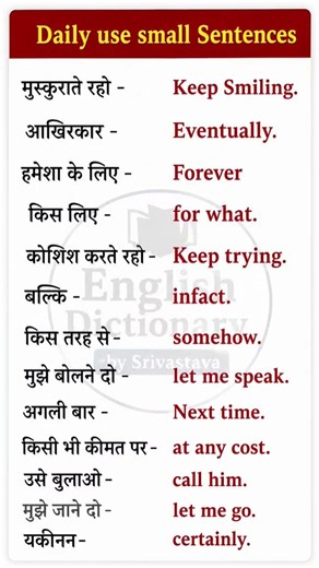Daily use english sentences | Learn english speaking | Spoken english Practice | english speaking