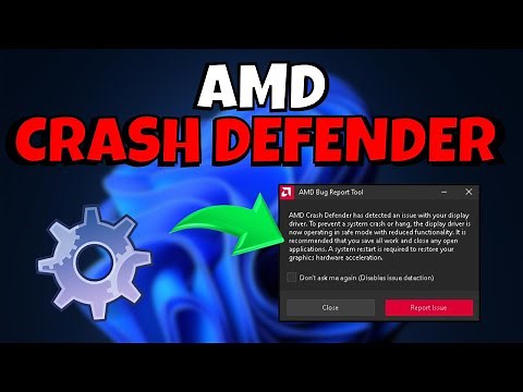 AMD CRASH DEFENDER ERROR on PC (HOW TO SOLVE or DISABLE) 💻✅