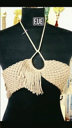 Aprende a hacer tops en macramé con estos nudos fáciles! #macrameclothes #tutorialmacrame