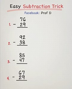 Subtract in Seconds! 🧠 Fast Math Trick Revealed! | Prof D