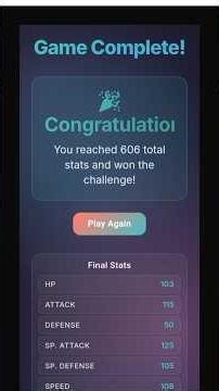 Creating 600 base stats by taking gen 5 pokemon stats challenge 😱🫣🤫😎🤯🔥