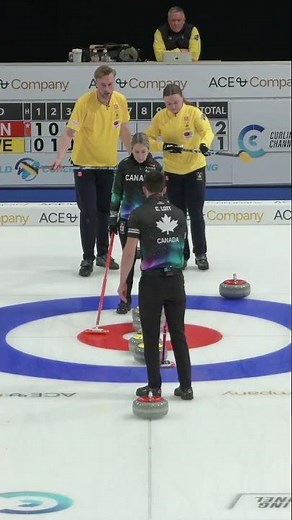 Can you believe how close by the guard that was?! #curling