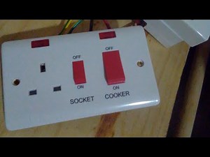 cooker unit wiring with cooker connector