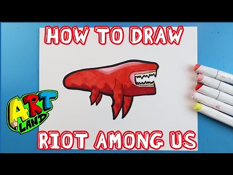 How to Draw RIOT from AMONG US!!!