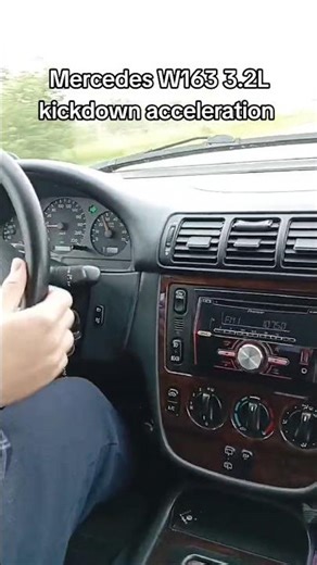 Mercedes ML 320 W163 acceleration with kickdown.