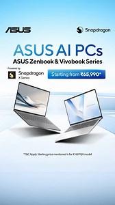 Next-level mobility. Unmatched endurance🙌 ASUS AI PCs | Weighing just under 1kg, they’re easy to carry anywhere, with up to 32 hours of battery life and a Snapdragon X Series processor, bringing the future straight to you😍 Click on the link below: https://in.asus.click/bsi4id (asus, asus india, aipc, snapdragon, battery life, vivobook, zenbook, innovation, tech, ai) #ASUSIndia #ASUSZenbook #ASUSVivobook #AIPC #Snapdragon #SnapdragonX | ASUS