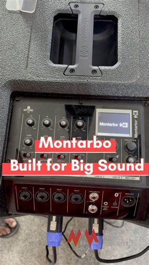 Our faculty breaks down the power and clarity of Montarbo speakers – sound that speaks for itself #montorbo #audioengineering #livesoundengineering | Monks Music Academy