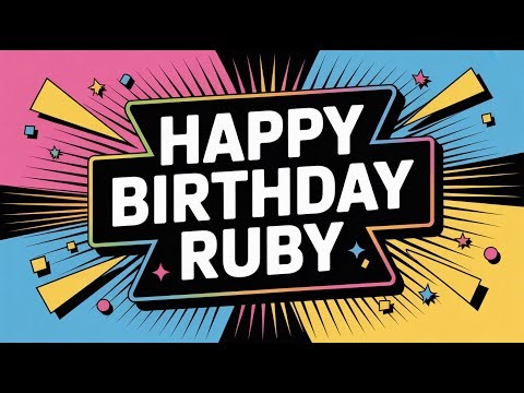 Ruby Birthday Song Pop Happy v1
