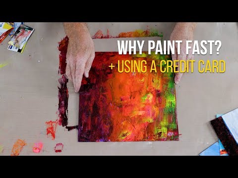 Why Painting Fast Works + Painting with a Credit Card | Paint with Pete 11