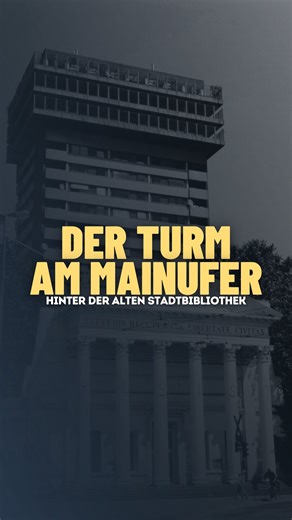 Was hat es mit dem markanten Turm zwischen Hospital zum Heiligen Geist und der Alten Stadtbibliothek auf sich? #damalsinfrankfurt #frankfurt | Damalsinfrankfurt