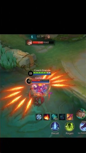 KOF Gusion Skills GLOW UP! Insane Animations 🔥 #Shorts #MLBB