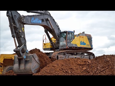 Volvo EC950F Loading A60H Trucks in 4 Buckets