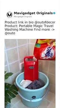 Product link in bio @outofdecor Product: Portable Magic Travel Washing Machine Find more -) @outo