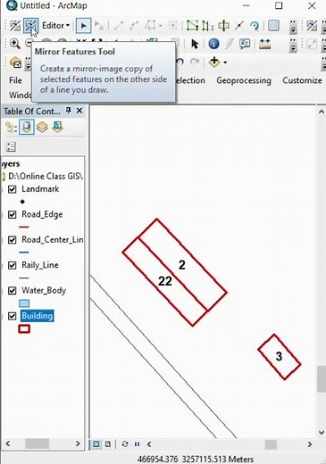 How to Mirror Features in ArcGIS #arcgistutorial#isro #arcgis #arcgisonline #arcgispro #qgis