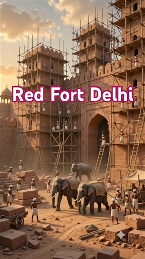 How Red Fort was REALLY Built #facts #history #redfort #travel
