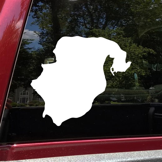 Lake Chippewa Wisconsin Outline Sticker Decal Waterproof Vinyl - Etsy