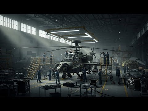 Inside the Attack Helicopter Assembly Line: How Military Helicopters Are Built