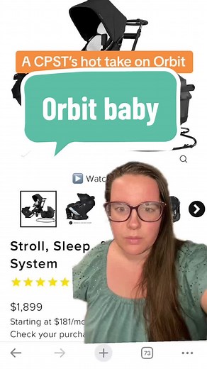 Replying to @bigtitmcgee #greenscreen My hot take on Orbit baby products as a CPST and baby gear expert. I dont think these products are good choices for most families, and I especially dislike the car seats (both infant and toddler). I find them heavy, cumbersome, not easy to use and thr infant car seat does not fit newborn babies well! #carseatsafety #cpst #stroller #orbitbaby #orbitstroller #rotatingcarseat #360carseat #babygearexpert #babygearreview #babyproducts #babyregistrytips