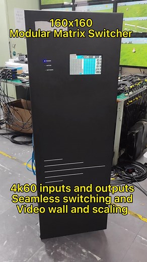 Modular Matrix Switcher with 160 Inputs and Outputs