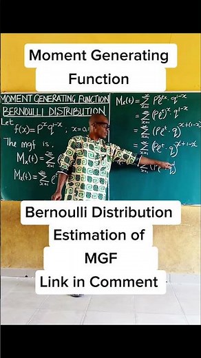 Moment Generating Function: Bernoulli Distribution (How to derive the mgf of Bernoulli Distribution)