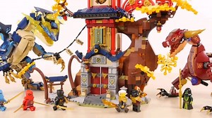 乐高搭建：乐高幻影忍者71795神龙能量核心神庙