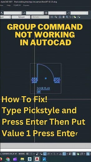 Group Command not Working in AutoCAD #autocad #shorts
