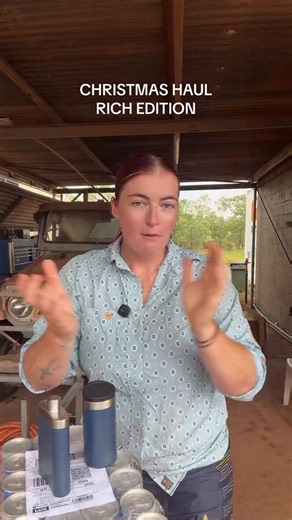 Sienna Mallon on Instagram: "Christmas with everyone who didn’t go home for Christmas today #christmashaul #yeti #redbull #richchristmashaul"