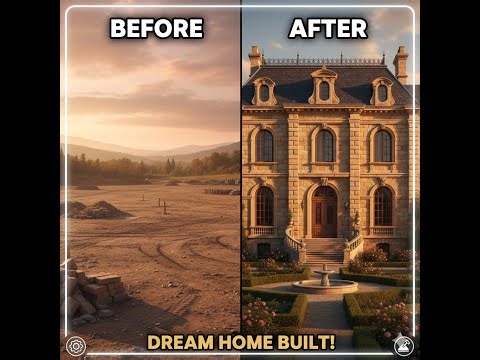 From Empty Land to 1940s European Mansion — Full Cinematic Timelapse!